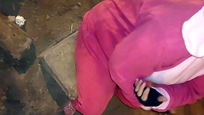 Mature woman dressed up for Halloween gives me a free blowjob