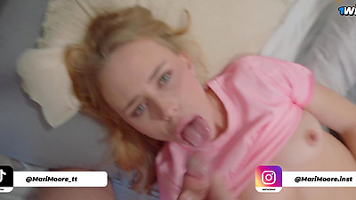 I became my stepbrother's bitch so he'd let me suck his big shaft - MariMoore