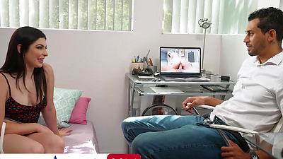 Cute Keira Croft Finds Out How Good It Feels In Her Booty