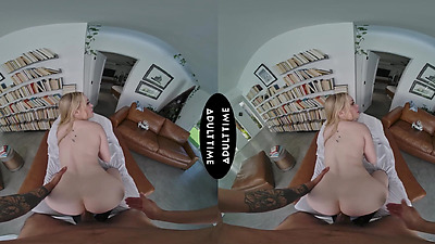 UP CLOSE VR - POV Joyful Haley Spades Gives You A 2 Handed Handjob Before Offering You Her Wet Pussy