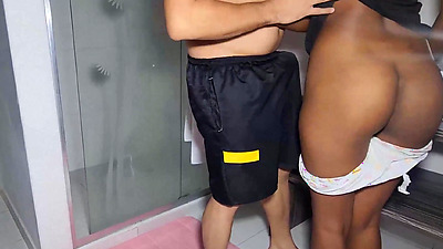 Gorgeous black chick being fucked by her stepdad who got carried away by those big curves and that beautiful round butt to fuck him all day - Stepdad fucking hot 18yo latina brunette cum hot.