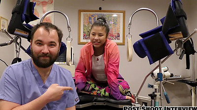 Raya Nguyen Sucks Cock And Gets Fingered By Doctor