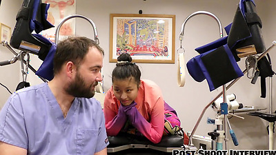 Raya Nguyen Sucks Cock And Gets Fingered By Doctor
