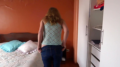 59 year old Latina stepmother shows off in erotic lingerie before being fucked by strangers