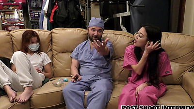 Blaire Celeste Sucks Penis And Gets Pussy Blasted With Cum, Nurses POV