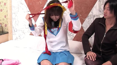 Small Japanese Cosplay Virgin Step-Sister <censored> to First Time Defloration Creampie Fuck in Uncensored JAV Porn