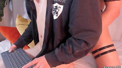 Horny Shemale Barebacked Straight Guy's Anus