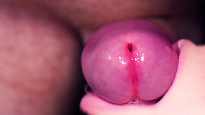 Ultra close up cum in her mouth! She lazy teases cock with lips and tongue, all face covered in cum