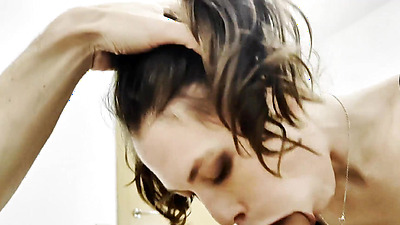 Hotwife sucks her cousin's dick