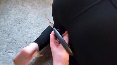 Pregnant stepmother gets stuck under the crib