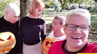Pumpkin Crushed Cum Submissive, Dolly's Vengeful Gangbang For Porno Dan!