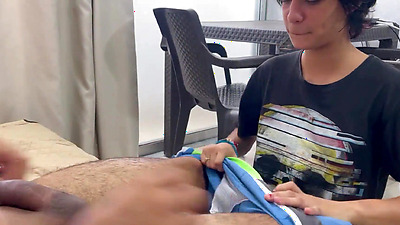 My shy stepsister is a virgin and asks me to fuck her for the first time and cum in her booty.