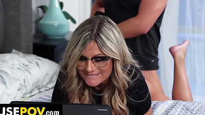 Freeuse - Stressed Out Stepmom Gets A Massage And A Hard Penis From Her Stepson - Nicky Rebel