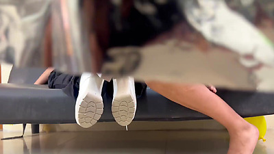 Busty stepmom records her stepdaughters having sex on New Years Eve