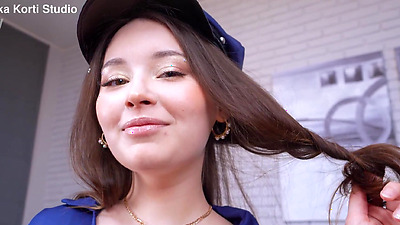 DEBUT! New beatiful teen Kathy Layne with big tits gets her first anal experience from a big dick EKS499