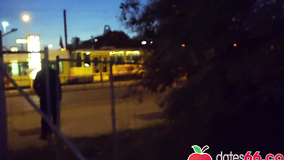 Kessie Shy FUCKED behind billboard in Berlin! Dates66