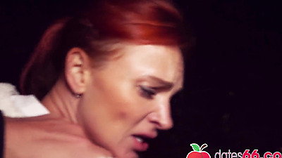 Kessie Shy FUCKED behind billboard in Berlin! Dates66