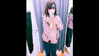 Nude selfie in fitting room