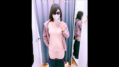 Nude selfie in fitting room