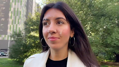 Unfaithful Wife goes to Supermarket with cum on her Face from Lover - Cumwalk