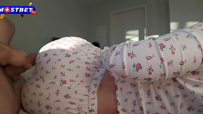 Morning Sex with Horny Big Tits Roommate Chick ended with a Creampie