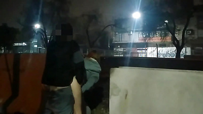 babe flashing naked in the street fucking in public voyeurs and caught by the police