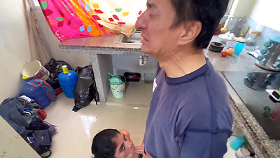 Busty stepmom watches and masturbates while watching her perverted stepson fuck the horny neighbor