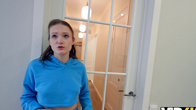 VIP4K. Russian college bitch is having her first ANAL to stay in the apartment