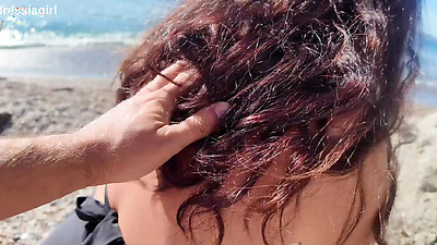 Milf is Shocked! She had to Suck&Fucks on the Beach!