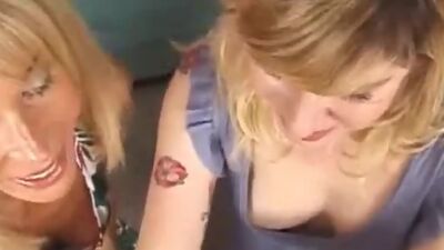 Mommy Shows Teen How to Make a Cock Spurt