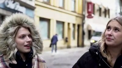 Lesbian Lesya and her girlfriend Elza A split a treat then enjoy each others cream filled pussies for dessert