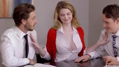 Jo and Quinn have a competition to see who can fuck their tutor the best to find the ultimate companion for Blairs pussy