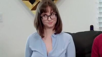 Amy dreams of getting it on with Leonard so she closes her eyes and fantasizes about sucking and riding his hard cock