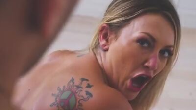 Lusty American Adira Allure goes to Europe for a lingerie photo shoot that turns into a hot hardcore stiffie ride