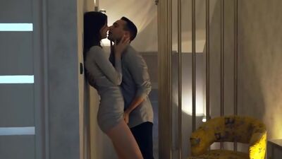 Lusty French bombshell Lina Luxa dons sheer lingerie to seduce her man into a cock sucking hardcore fuck fest