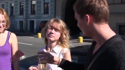 Hot college orgy in the end of the year