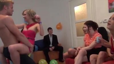 Sexy fucking girls at a B-day party