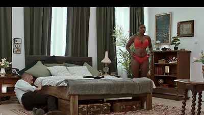 Time Traveler Goes Back In Time And Face Fucks Natural Black Chick - Interracial Time Freeze Sex