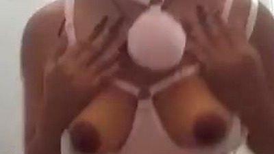 Ecuadorian bunny jumps in public bathroom