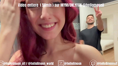 22 ans GANGBANG 5 bites pour Hellolimoon elle se prend un bukkake et se fait défoncer la chatte