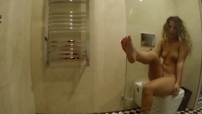 Indulge in Goddess SexyDea's Shower Journey After a Hot Bathroom Adventure