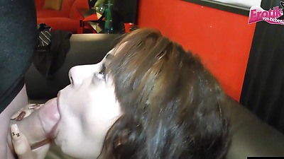 German young amateur girls at a sperm party