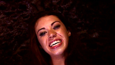 Tiffany's cunt fucked hard, while she tied in shibari bondage, adn she drinks semen, because she loves it to swallow.