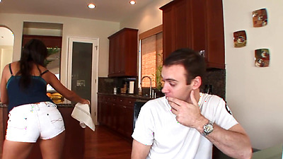 Laurie Vargas hairy pussy and anal fucked by a BWC