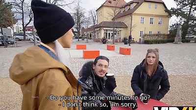 VIP4K. Two young and beautiful chicks fucking a big shaft in a 3somes. Hot sex with Veronica Leal & Olivia Sparkle