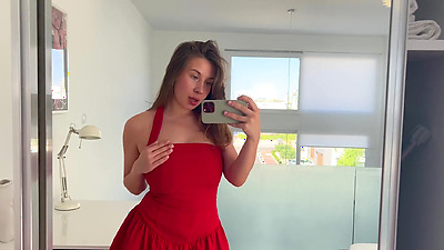 I'm going on a date and accidentally squirted before going out + arse plug