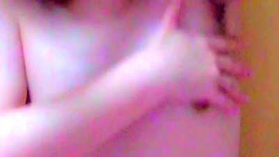 Armpit hairy Japanese amateur massages her boobs with oil. [homemade]