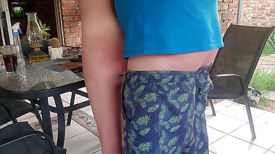 Fucking my neighbors wife outdoor on the patio