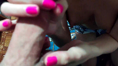 homemade blowjob with saliva and cum in student's mouth