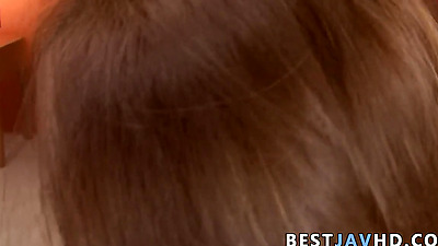 Dirty Asian mega-whore splatters all over the place during 3 way with stellar Japanese sluts.